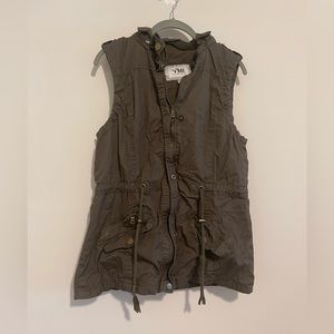 Army Green Hooded Utility Vest